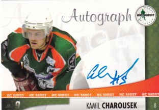 CHAROUSEK Kamil HC MOST č. 8 Autograph /30