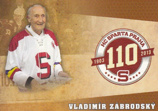ZÁBRODSKÝ Vladimír STARÁ GARDA HC Sparta Praha č. 28 SAMPLE