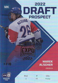 ALSCHER Marek MK CIHT 2022 EXPO DRAFT Prospect DP-5 /10