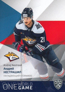 NESTRAŠIL Vojtěch KHL Platinum 2021/2022 One World One Game ONE-016