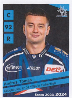 ANDRES Tomáš DEL2 2023/2024 Sticker č. 17