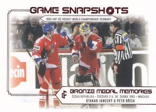 JANECKÝ BŘÍZA Legendary Cards Bronze Medal Memories 1993 Snapshots GS-11 Red /25