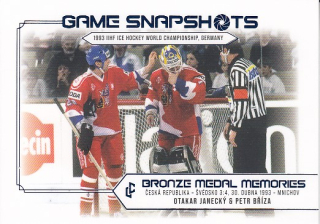 JANECKÝ BŘÍZA Legendary Cards Bronze Medal Memories 1993 Snapshots GS-11 /15