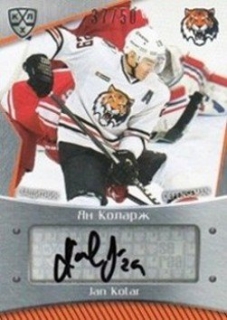KOLÁŘ Jan KHL 2015/2016 Autograph AMR-A04 /50