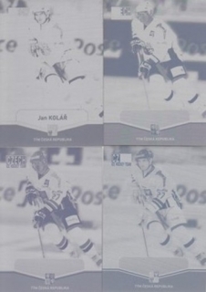 KOLÁŘ Jan CZECH Ice Hockey Team 2015 č. 8 Printing Plate SET 1/1