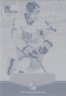 HEJDA Jan CZECH Ice Hockey Team 2015 č. 27 Printing Plate CYAN 1/1
