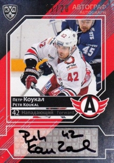 KOUKAL Petr KHL 2016/2017 Autograph AVT-A12 /20