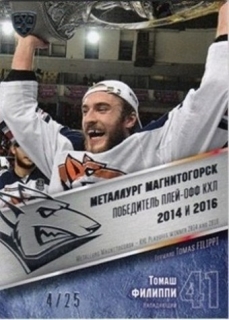 FILIPPI Tomáš KHL 2016/2017 Cup Winner MMG-CUP18 /25