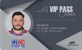 FRK Martin Czech Ice Hockey Team 2018 VIP Pass Silver č. 10