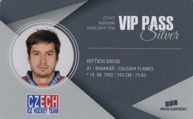 RITTICH David Czech Ice Hockey Team 2018 VIP Pass Silver č. 6