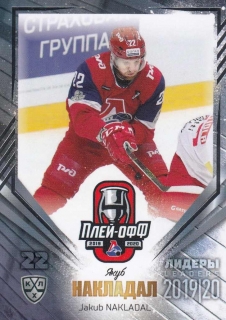 NAKLÁDAL Jakub KHL 2020 Leaders LDR-PO-017 Silver /10
