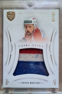 MARTINEC Patrik OFS Classic The Final Series Game Used Jersey JER-PM Gold /20