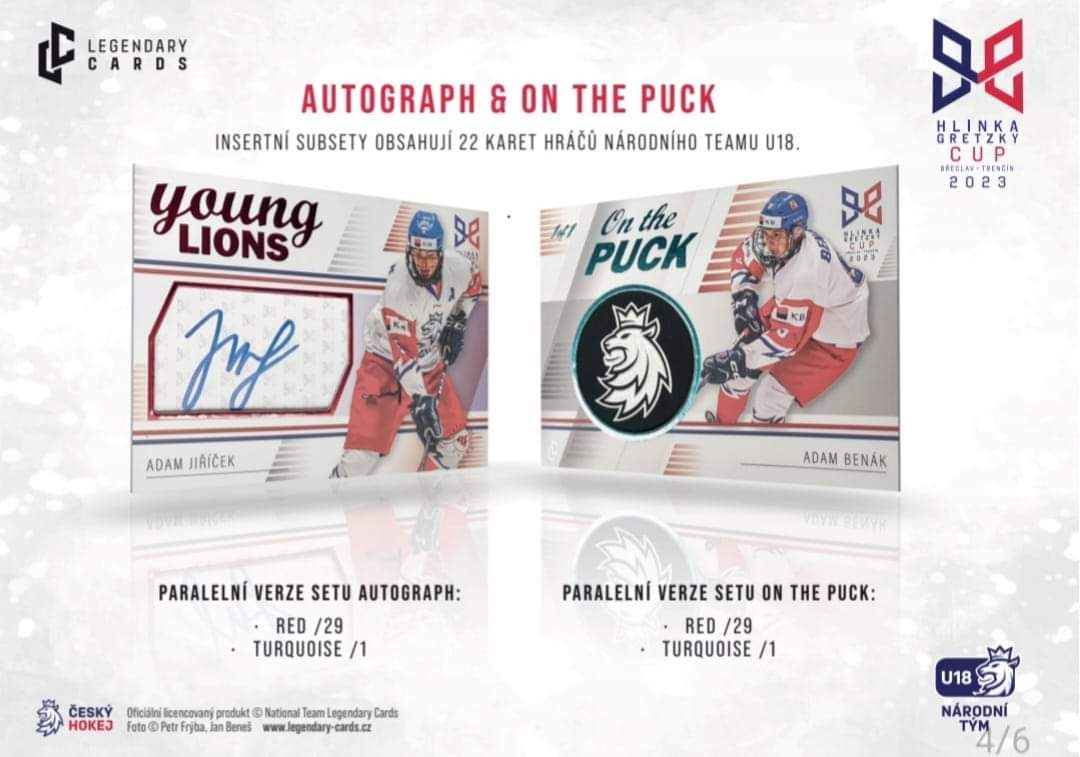 KLÍMA Jiří Legendary Cards Hlinka Gretzky Cup 2023 Portraits P-10 Frame Red /6