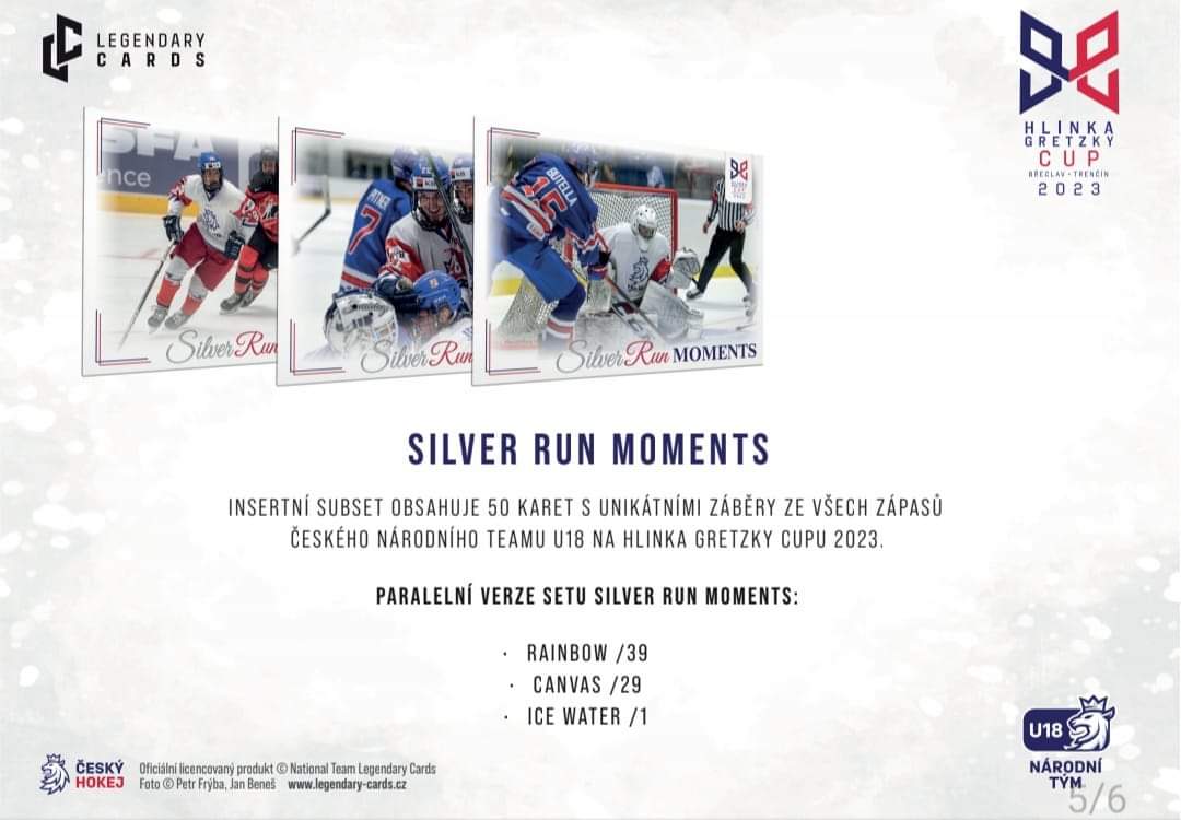 KLÍMA Jiří Legendary Cards Hlinka Gretzky Cup 2023 Portraits P-10 Frame Red /6