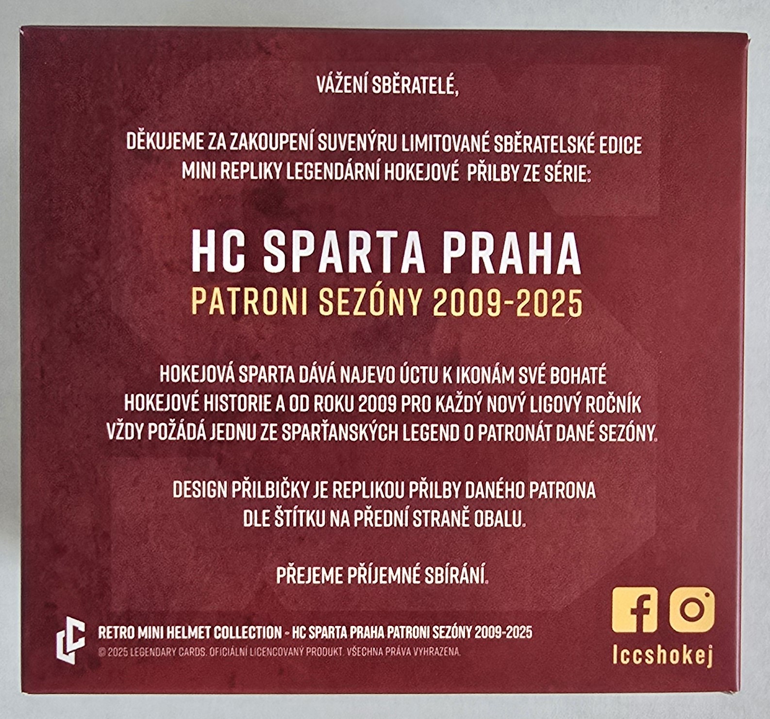 ZELENKA Jiří LC Retro Mini Helmet Patroni sezóny HCS 2021/2022