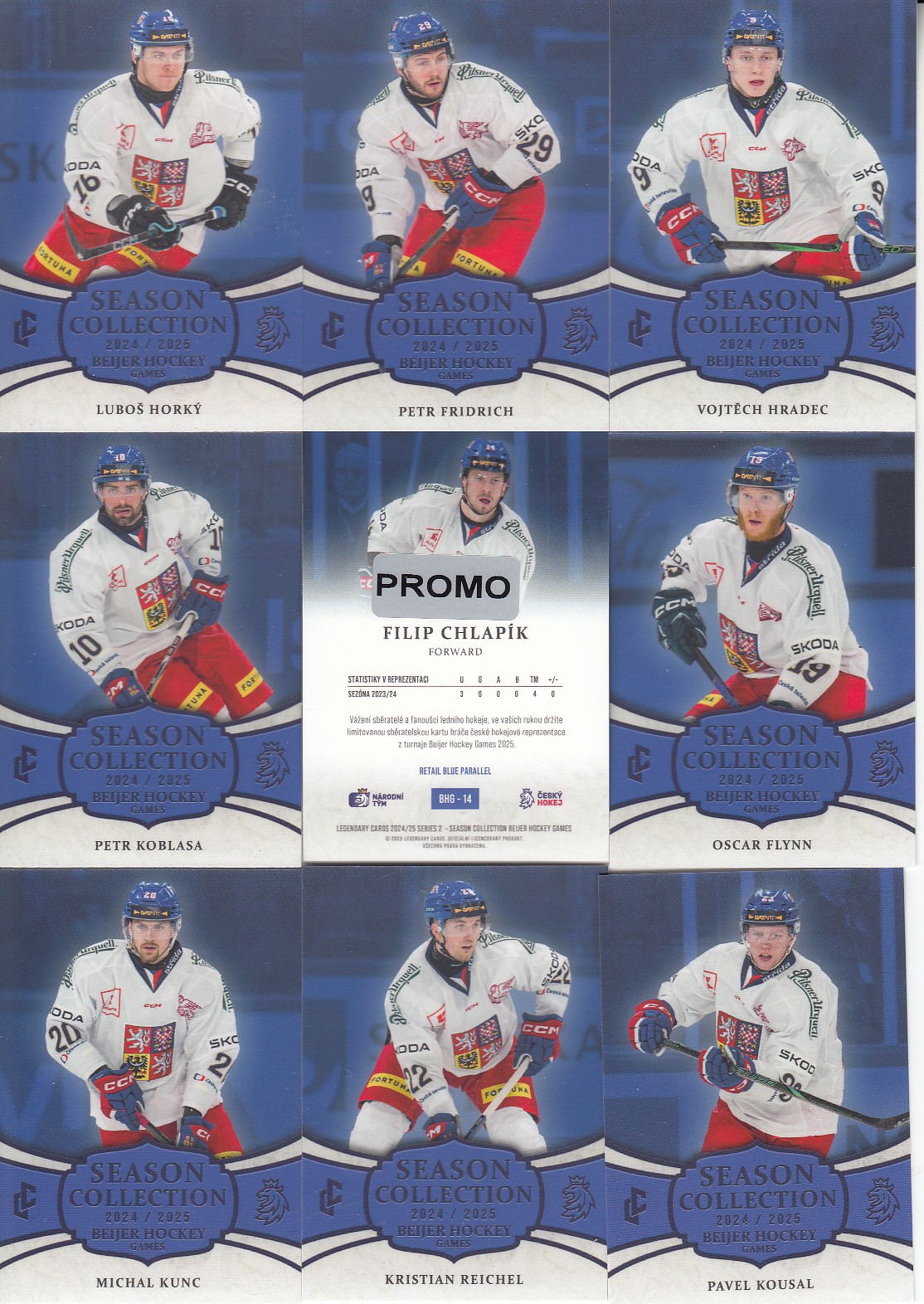 CHLAPÍK Filip LC Season Collection 2024/2025 Beijer Hockey Games BHG-14 Blue PROMO