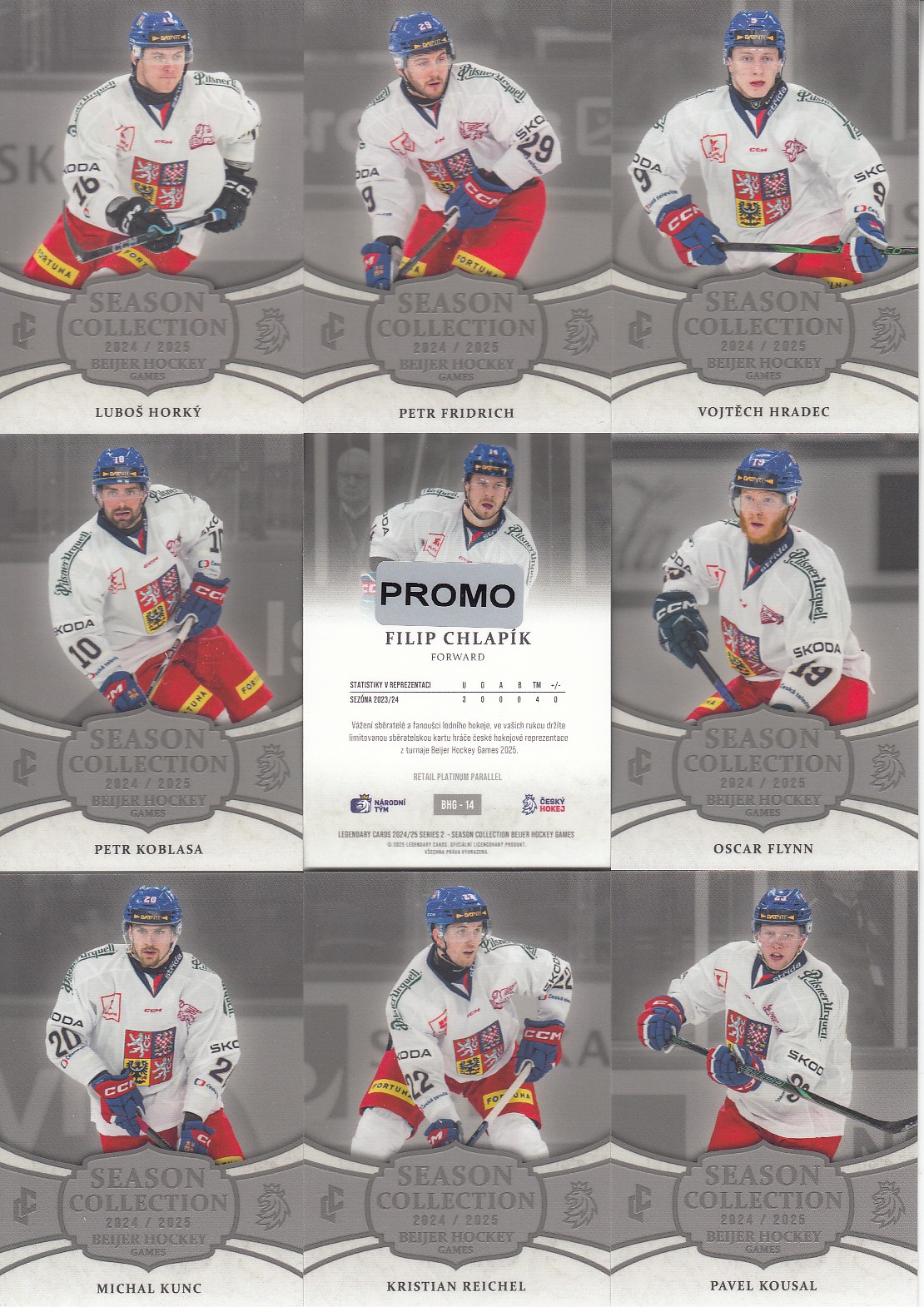 CHLAPÍK Filip LC Season Collection 2024/2025 Beijer Hockey Games BHG-14 Platinum PROMO