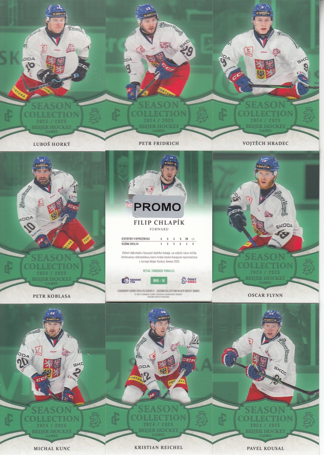 CHLAPÍK Filip LC Season Collection 2024/2025 Beijer Hockey Games BHG-14 Turquoise PROMO