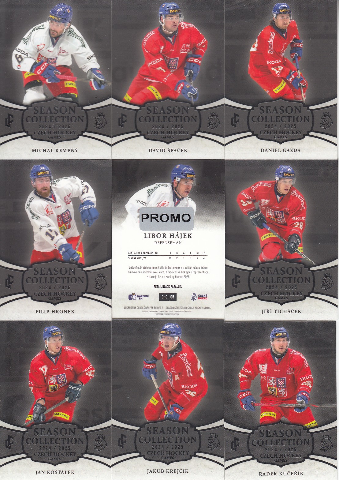 ŠPAČEK David LC Season Collection 2024/2025 Czech Hockey Games CHG-02 Black PROMO
