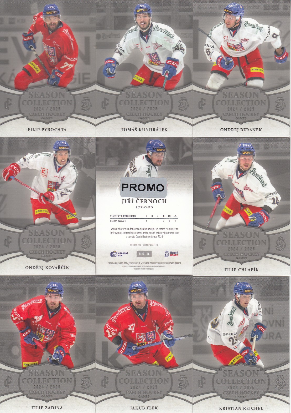 KUNDRÁTEK Tomáš LC Season Collection 2024/2025 Czech Hockey Games CHG-11 Platinum PROMO