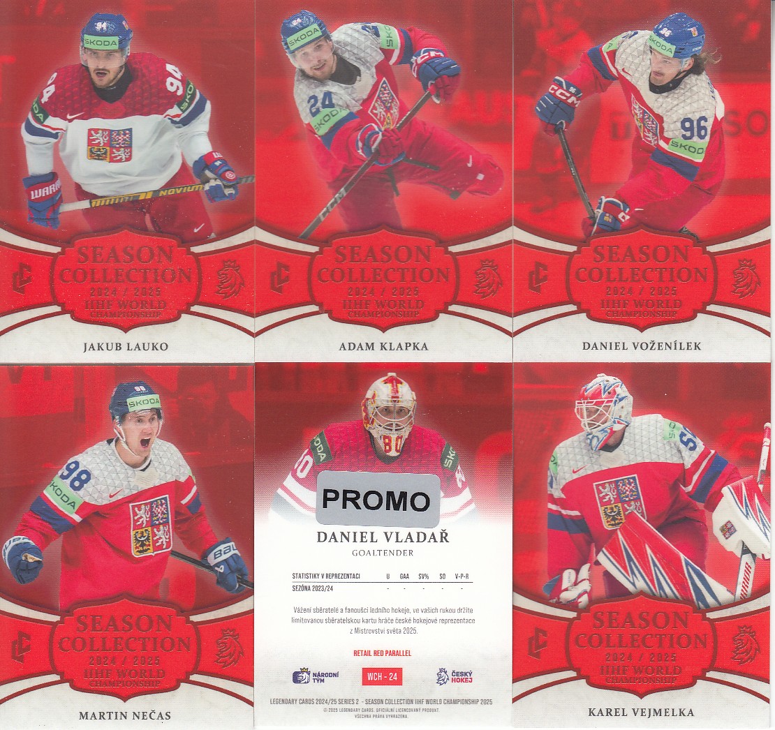 VLADAŘ Daniel LC Season Collection 2024/2025 IIHF World Championship WCH-24 Red PROMO