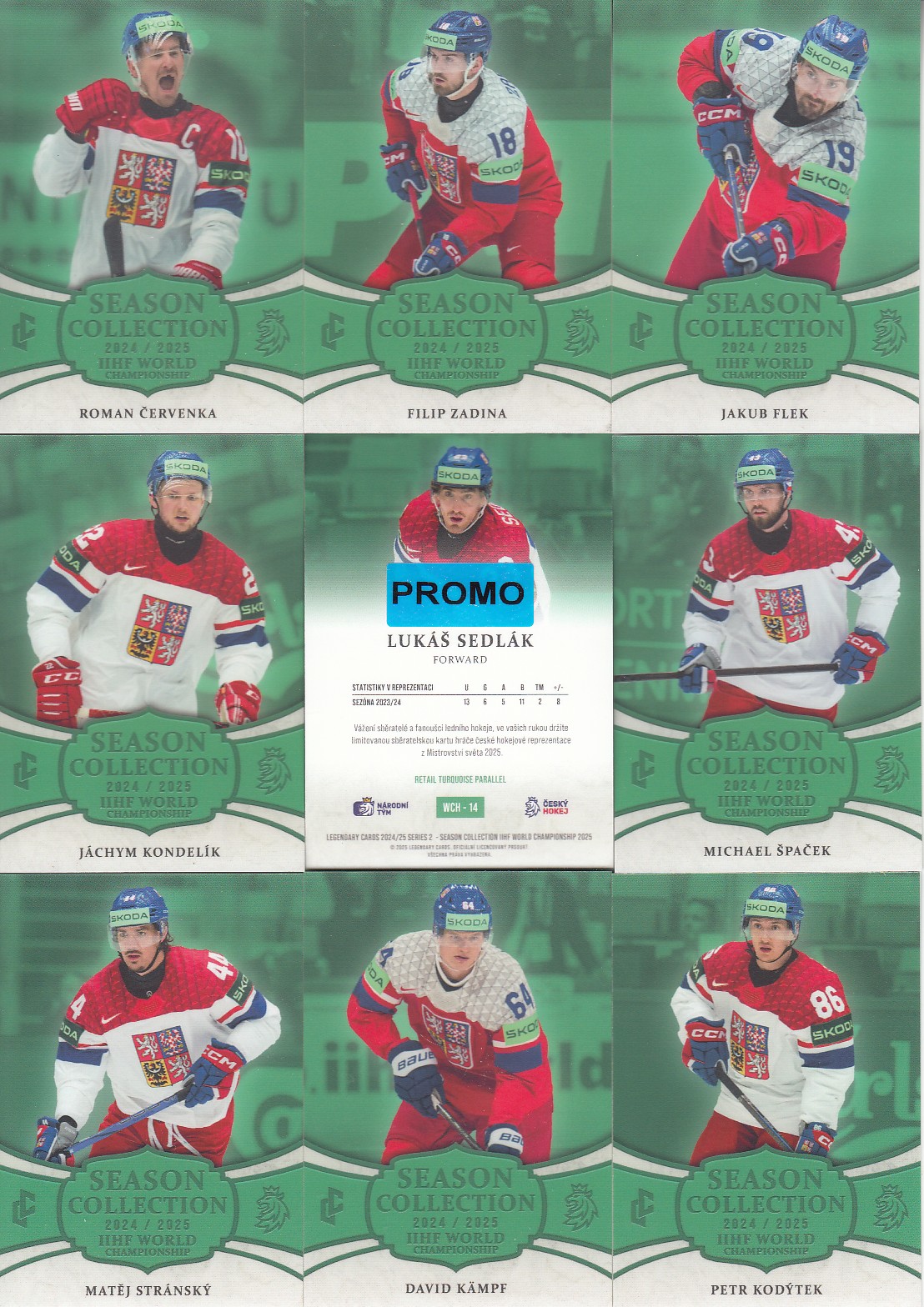 KONDELÍK Jáchym LC Season Collection 2024/2025 IIHF World Championship WCH-13 Turquoise PROMO