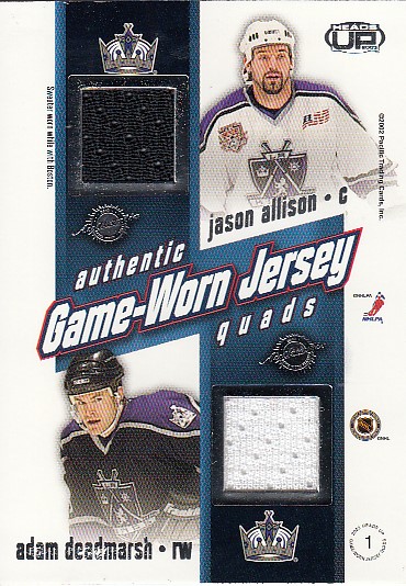 FLEISCHMANN Tomáš LADD Andrew UD MVP 2006/2007 One on One Dual Jersey OJ-LF