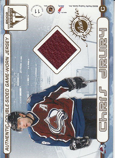 HEJDUK Milan DRURY Chris PS Titanium 2002/2003 Double-Sided Game-Worn Jersey č. 25