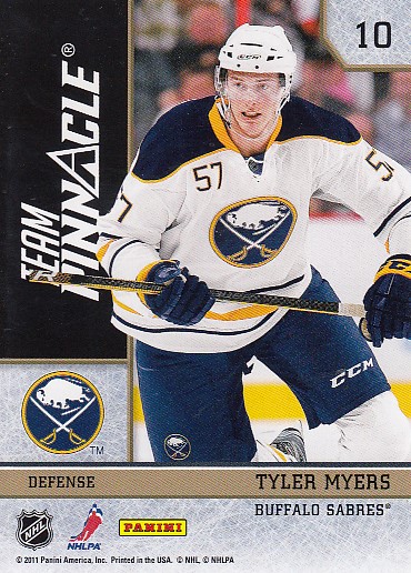 LIDSTROM Nicklas MYERS Tyler Zenith 2010/2011 Team Pinnacle č. 10