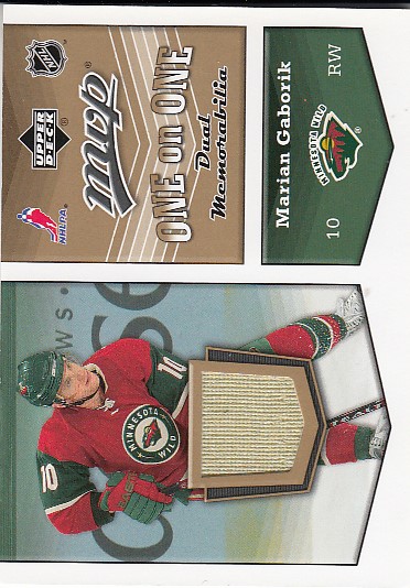 HEJDUK Milan GÁBORÍK Marián UD MVP 2007/2008 One on One Dual Jersey OA-GH
