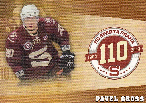GROSS Pavel STARÁ GARDA HC Sparta Praha č. 2 SAMPLE