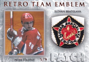 ŠŤASTNÝ Peter Czech Retro Team Emblem 2010 RTE-PS Signature Booklet Patch 5/9