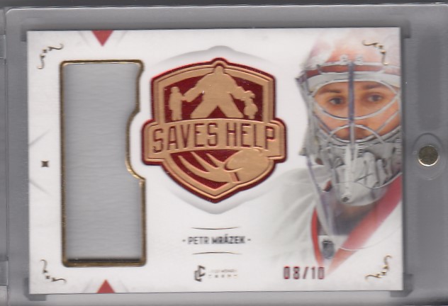 MRÁZEK Petr Legendary Cards Saves Help SHM-031 Memorabilia Red /10