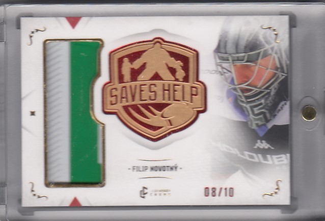NOVOTNÝ Filip Legendary Cards Saves Help SHM-033 Memorabilia Red /10