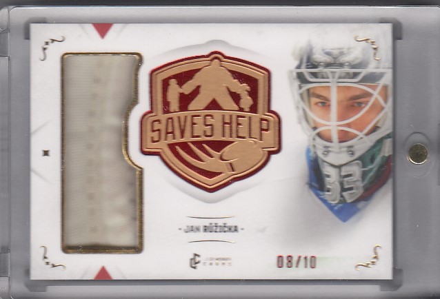 RŮŽIČKA Jan Legendary Cards Saves Help SHM-035 Memorabilia Red /10