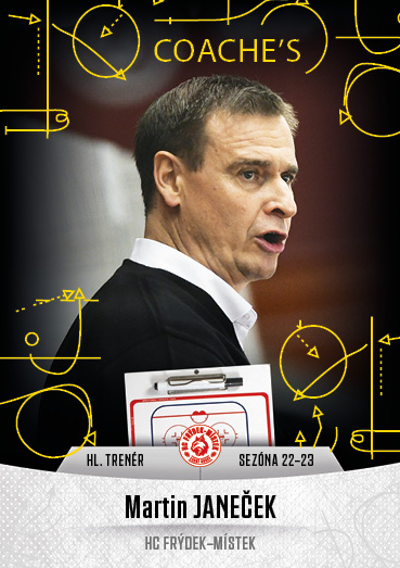 JANEČEK Martin GOAL Cards 2022/2023 Coache´s č. 16