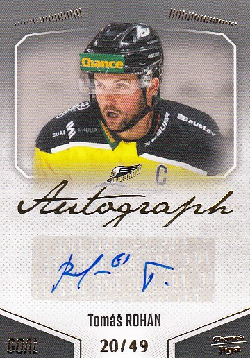 ROHAN Tomáš GOAL Cards 2022/2023 Autograph č. 17