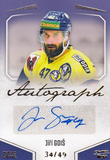 GOIŠ Jiří GOAL Cards 2022/2023 Autograph č. 42