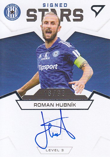 HUBNÍK Roman SPORTZOO FORTUNA:LIGA 2021/2022 Signed Stars Level 3 S3-RH /99