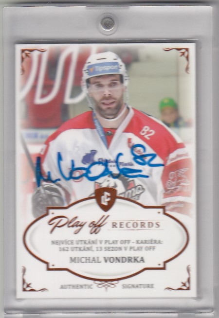 VONDRKA Michal Legendary Cards Records ELH PPG-05 Signature /13