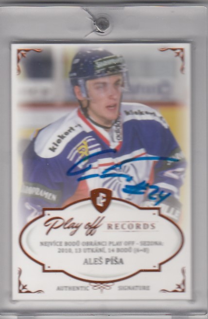 PÍŠA Aleš Legendary Cards Records ELH PPD-02 Signature /13