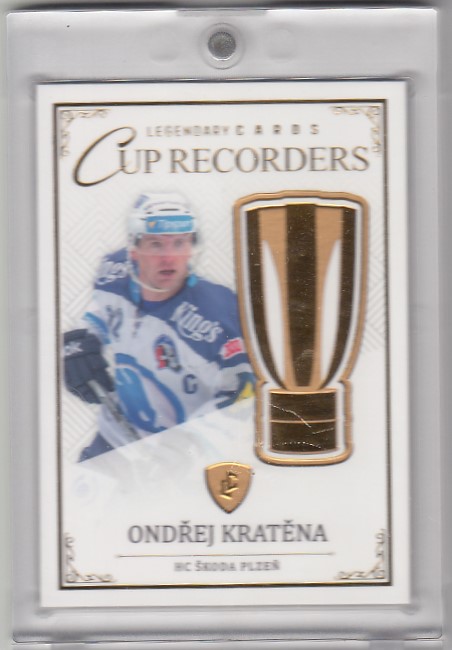 KRATĚNA Ondřej Legendary Cards Records ELH CR-01 Gold /20