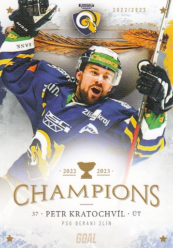 KRATOCHVÍL Petr GOAL Cards 2022/2023 Champions Zlín č. 21