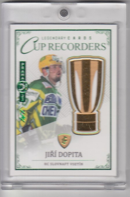 DOPITA Jiří Legendary Cards Records ELH CR-02 Emerald EXPO 1of1
