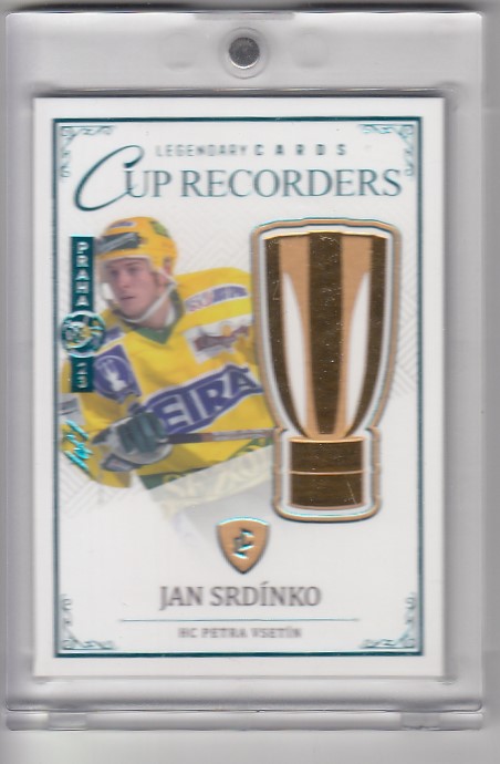 SRDÍNKO Jan Legendary Cards Records ELH CR-06 Turquoise EXPO 1of1
