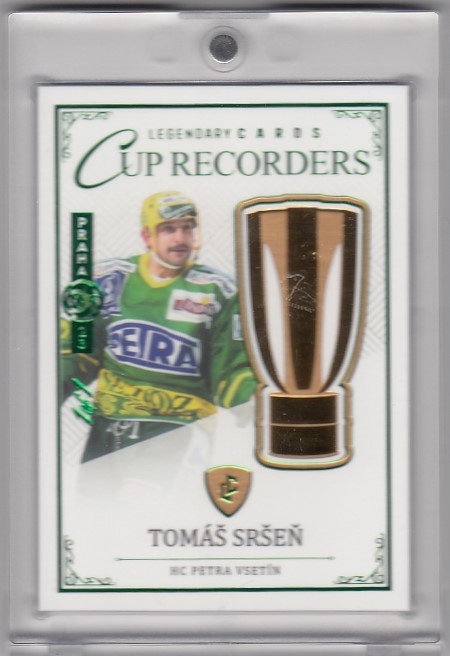 SRŠEŇ Tomáš Legendary Cards Records ELH CR-08 Emerald EXPO 1of1