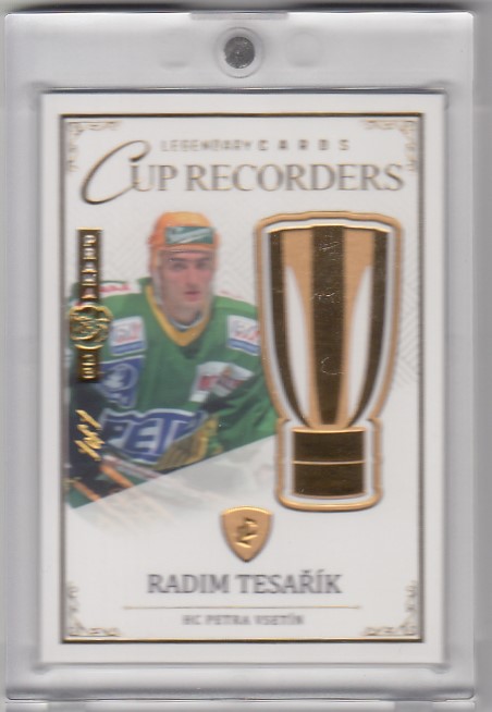 TESAŘÍK Radim Legendary Cards Records ELH CR-11 Gold EXPO 1of1