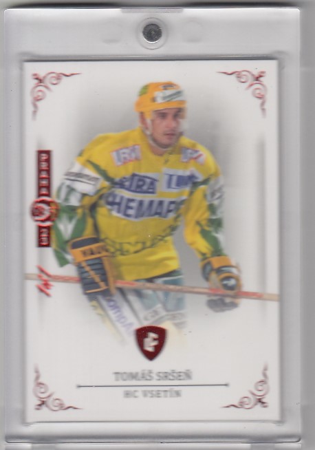 SRŠEŇ Tomáš Legendary Cards Records ELH č. 102 Red EXPO 1of1