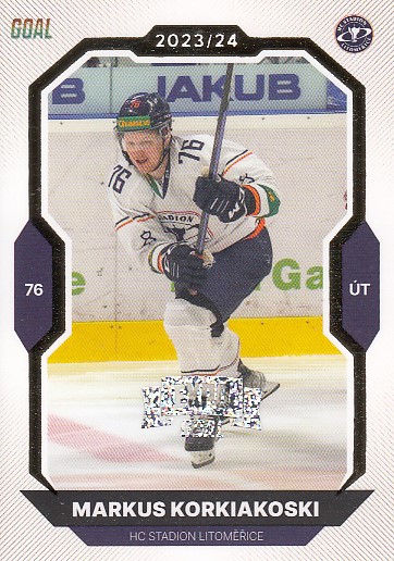 KORKIAKOSKI Markus GOAL Cards 2023/2024 č. 79 EXPO Perleť /6