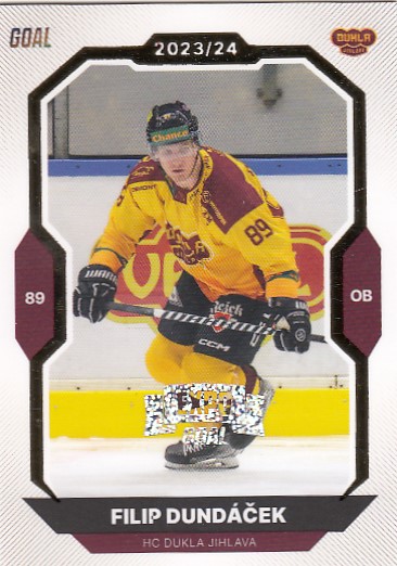 DUNDÁČEK Filip GOAL Cards 2023/2024 č. 90 EXPO Perleť /6